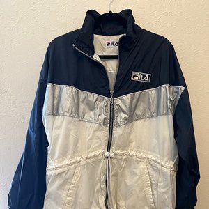 Retro FILA Full Zip Windbreaker Jacket